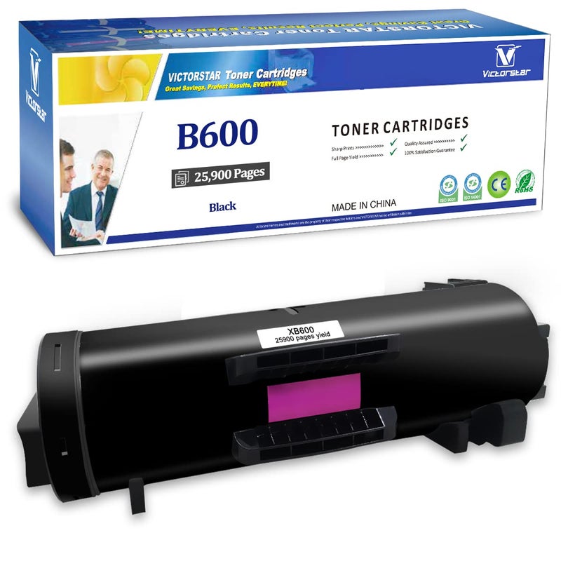 VICTORSTAR 106R03942 Remanufactured Toner Cartridge B600 B600 B605 B610 B615 Black High Capacity 25900 Pages for Xerox Versalink B600 B605 B610 B615 Laser Printers - Image 1